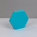 8 PCS Geometric Cube Photo Props Decorative Ornaments Photography Platform, Colour: Small Lake Blue Hexagon