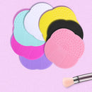 5 PCS Four-leaf Clover Silicone Cosmetic Brush Cleaning Pad With Suction Cup Random Colour Delivery