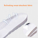 6 Pairs 085 Sports Insoles Men And Women Breathable Sweat-Absorbent Deodorant Silicone Thickened Shock-Absorbing Insole, Size: 43(White Bottom White Surface)