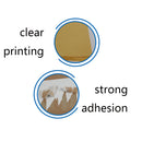 GYNP8081 100 PCS Laser Inkjet Mark Sticker A4 Kraft Paper Self-Adhesive Printing Paper, Colour: Light
