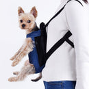 Dog Going Out Foldable On Chest Backpack Pet Carrier Bag, Colour: Blue Denim (Four Seasons)(M)