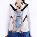 Dog Going Out Foldable On Chest Backpack Pet Carrier Bag, Colour: Light Color Cowboy (Four Seasons)(XL)