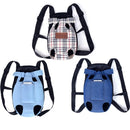 Dog Going Out Foldable On Chest Backpack Pet Carrier Bag, Colour: Light Color Cowboy (Four Seasons)(M)