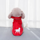 Double-Layer Thin Pet Jacket Small Dog And Cat Reflective Raincoat, Size: S(Red)