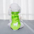 Double-Layer Thin Pet Jacket Small Dog And Cat Reflective Raincoat, Size: S(Green)