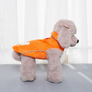 Double-Layer Thin Pet Jacket Small Dog And Cat Reflective Raincoat, Size: S(Orange)