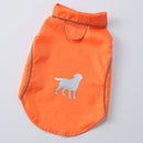 Double-Layer Thin Pet Jacket Small Dog And Cat Reflective Raincoat, Size: S(Orange)