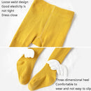 Spring And Autumn Children Tights Baby Knitting Pantyhose Size: XL 4-6 Years Old(Yellow)