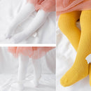 Spring And Autumn Children Tights Baby Knitting Pantyhose Size: XL 4-6 Years Old(Yellow)