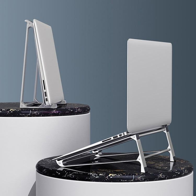 Xiaotian P5 Aluminum Alloy Desktop Bracket Multi-Function Cooling Notebook Bracket(Very-light Silver)