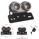 Motorcycle Modified Retro LED Integrated Rear Taillight Brake Light(Smoked Black Shell)