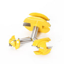 Woodworking Engraving Machine Milling Cutter 45 Degree Jointing Knife, Model: 12x1-3/8mm
