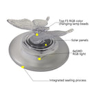 Solar Pool Floating Light Outdoor Villa Swimming Pool RGB Light Garden Grass Light(Dragonfly)