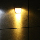 8 LED Light Control Solar Garden Wall Light Outdoor Fence Light Lawn Light Street Lamp(Warm Light)