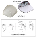 8 LED Light Control Solar Garden Wall Light Outdoor Fence Light Lawn Light Street Lamp(Warm Light)