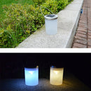 Outdoor Waterproof Solar Light Bucket Shape LED Courtyard Garden Hanging Lamp Night Light(White Light)