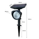 Solar Flood Light Home Solar Garden Villa Lawn Lamp(Warm Light 2800K)