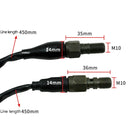 2 PCS Motorcycle Modified Accessories Disc Brake Hydraulic Switch Line, Specification: M10 x 1.25mm Square Plug