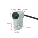 Motorcycle Aluminum Alloy Modified Handle Switch With Indicator Spotlights Fog Lights Headlights Power-Off Switch(Black)
