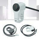Motorcycle Aluminum Alloy Modified Handle Switch With Indicator Spotlights Fog Lights Headlights Power-Off Switch(Silver)
