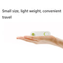 Mini Rechargeable Portable Fan Mute Hand-Held Folding Fan(Green)