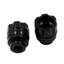2 Pairs Motorcycle Modified Accessories Anti-Drop Cup CNC Aluminum Alloy Anti-Collision And Shock Absorbing Front Fork Cup(Black)