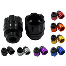 2 Pairs Motorcycle Modified Accessories Anti-Drop Cup CNC Aluminum Alloy Anti-Collision And Shock Absorbing Front Fork Cup(Red)