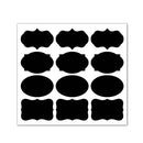 50 Sets Erasable Waterproof Removable Bottle Can PVC Blackboard Sticker 12PCS/Set 200x185mm