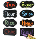 50 Sets Erasable Waterproof Removable Bottle Can PVC Blackboard Sticker 12PCS/Set 200x185mm