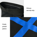 A Pair HX022 Sports Knee Pads Compression Elastic Protective Thigh And Calve Cover Outdoor Basketball Football Riding Protective Gear, Specification: XL (Black / Gray)