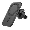 N16 10W Car Air Outlet + Suction Cup Magsafe Magnetic Wireless Charger Mobile Phone Holder For IPhone 12 Series(Black)