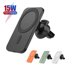 N16 10W Car Air Outlet + Suction Cup Magsafe Magnetic Wireless Charger Mobile Phone Holder For IPhone 12 Series(White)