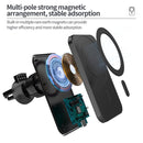 N16 10W Car Air Outlet + Suction Cup Magsafe Magnetic Wireless Charger Mobile Phone Holder For IPhone 12 Series(White)