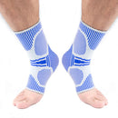 A Pair Sports Ankle Support Breathable Pressure Anti-Sprain Protection Ankle Sleeve Basketball Football Mountaineering Fitness Protective Gear, Specification: L(Light Gray)