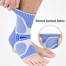 A Pair Sports Ankle Support Breathable Pressure Anti-Sprain Protection Ankle Sleeve Basketball Football Mountaineering Fitness Protective Gear, Specification: L(Light Gray)