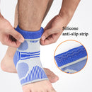 A Pair Sports Ankle Support Breathable Pressure Anti-Sprain Protection Ankle Sleeve Basketball Football Mountaineering Fitness Protective Gear, Specification: L(Light Gray)