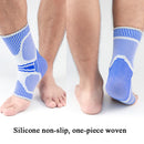 A Pair Sports Ankle Support Breathable Pressure Anti-Sprain Protection Ankle Sleeve Basketball Football Mountaineering Fitness Protective Gear, Specification: L(Light Gray)