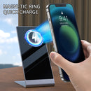 Y13 15W Magnetic Wireless Mobile Phone Holder Charger for iPhone(Silver)