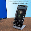 Y13 15W Magnetic Wireless Mobile Phone Holder Charger for iPhone(Silver)
