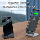 Y13 15W Magnetic Wireless Mobile Phone Holder Charger for iPhone(Silver)