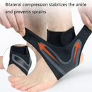 2 PCS Sports Compression Anti-Sprain Ankle Guard Outdoor Basketball Football Climbing Protective Gear, Specification: S, Left Foot (Black Green)