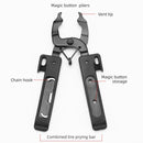 Chain Magic Buckle Pliers Bicycle Portable Plastic Tire Stick(Black)