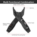 Bicycle Mini Portable Tire Rod Multi-Function Repair Car Tire Repair Tool Detachable Dual-Purpose Tool(Black)