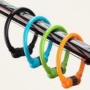 4 PCS Bicycle Portable Four Password Ring Locks Outdoor Anti-Theft Lock(Black)