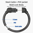 4 PCS Bicycle Portable Four Password Ring Locks Outdoor Anti-Theft Lock(Green)