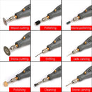 Mini Electrical Engraving Pen Cutting And Polishing Electrical Grinder Tool Set, US Plug(Red)
