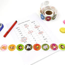 5 PCS Cute Animal English Teaching Reward Stickers(5-2 Farm)