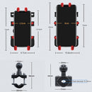 Motorcycle Metal Navigation Mobile Phone Bracket,Style: Rearview Mirror Installation (Anti-theft)