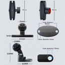 Motorcycle Metal Navigation Mobile Phone Bracket,Style: Thin Tube Fixation (Hand Twist)