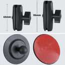 Curved Adhesive Car Instrument Table Bracket Car Mobile Phone Bracket Plastic Clamp Arm Style: Large 4 Claw